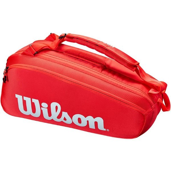 Sluier krater staking Wilson Super Tour 6 Pack RED Tennis Tassen kopen bij All in Tennis